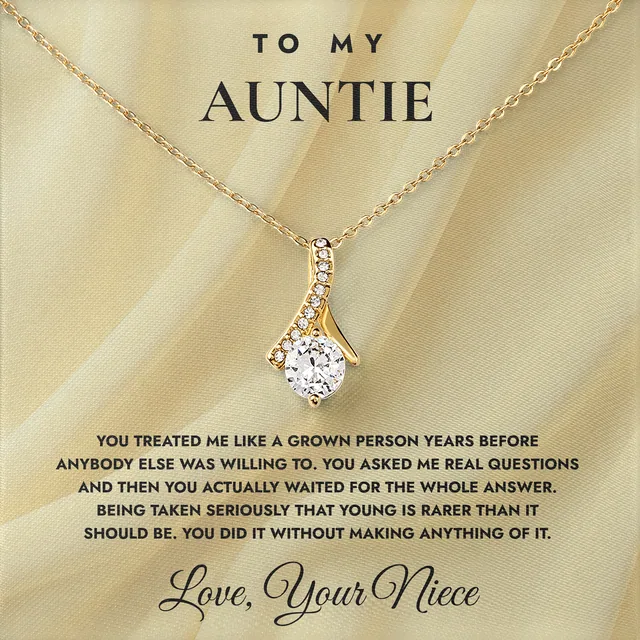 Taken Seriously At Fifteen Ashby Bow Necklace for auntie