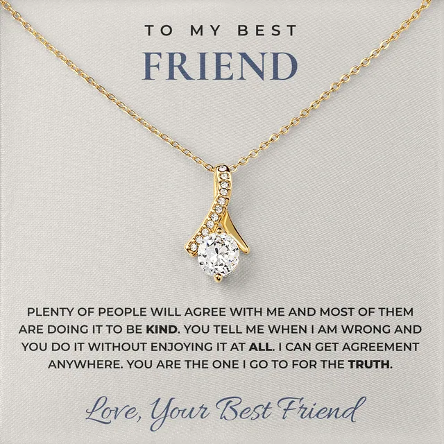 You Tell Me The Truth Ashby Bow Necklace for best friend