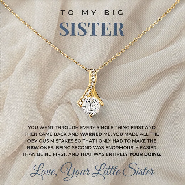 Only The New Mistakes Ashby Bow Necklace for big sister