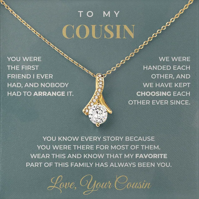 The First Friend I Had Ashby Bow Necklace for cousin