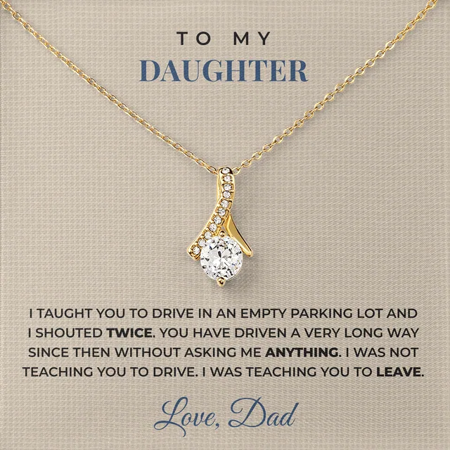 Teaching You To Leave Ashby Bow Necklace for daughter