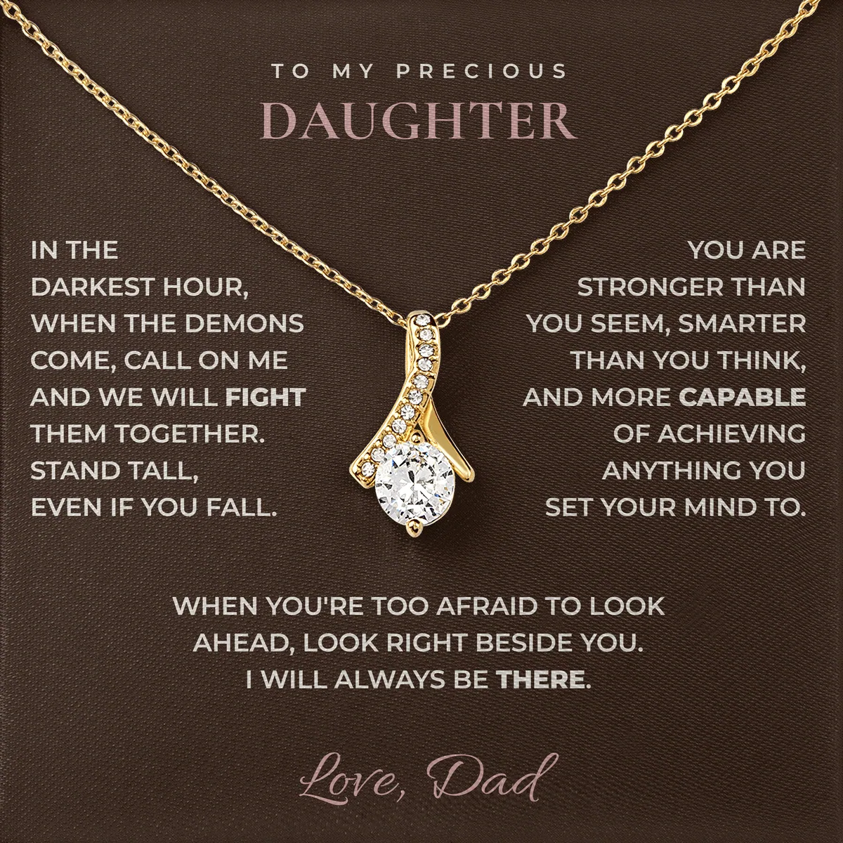 Look Right Beside You Ashby Bow Necklace for daughter
