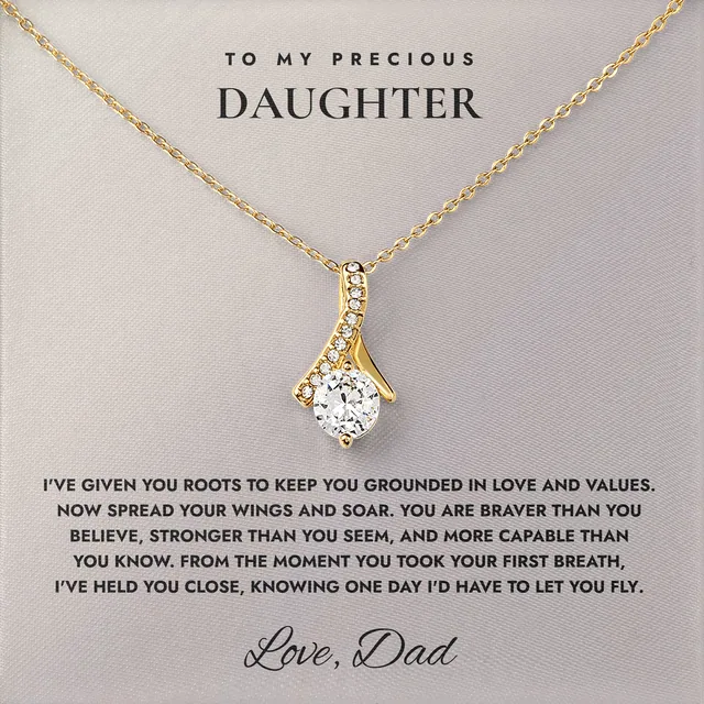 Holding On To Let Go Ashby Bow Necklace for daughter
