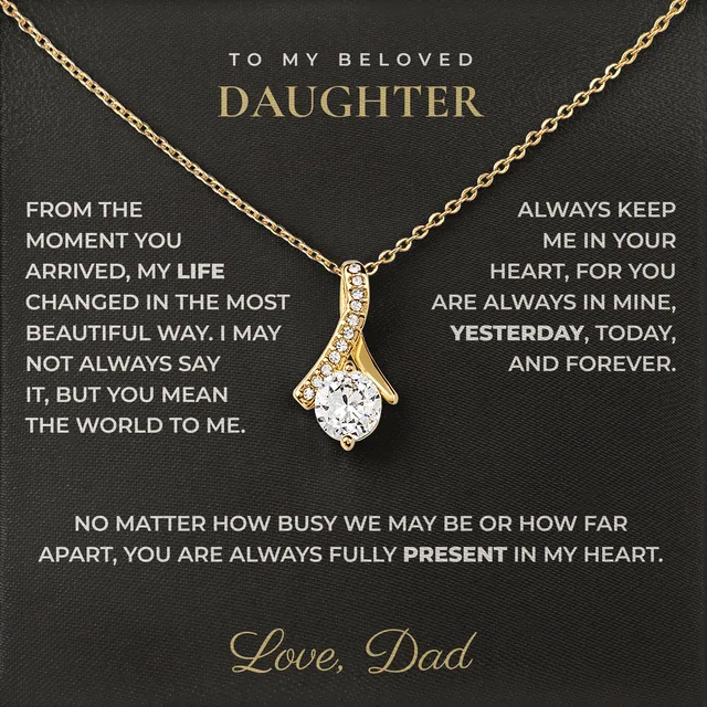 Fully Present Ashby Bow Necklace for daughter