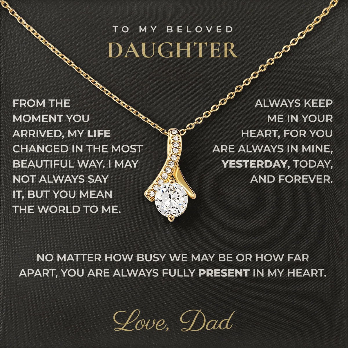 Fully Present Ashby Bow Necklace for daughter