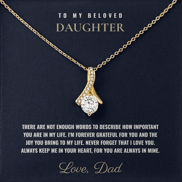 Always In Mine Ashby Bow Necklace for daughter