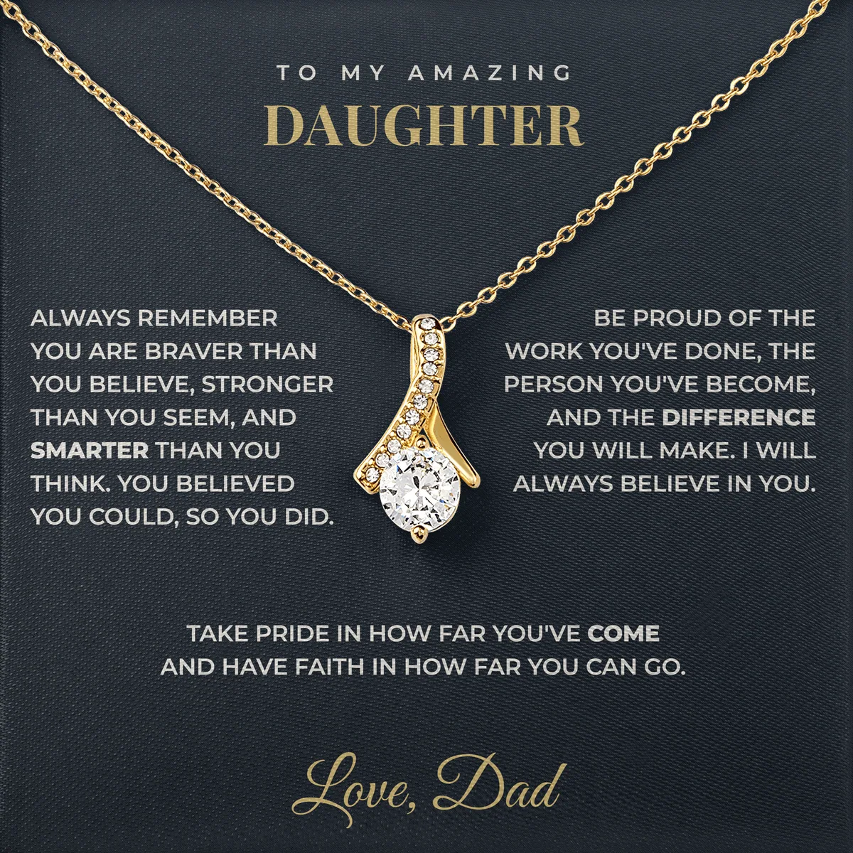 How Far You Can Go Ashby Bow Necklace for daughter