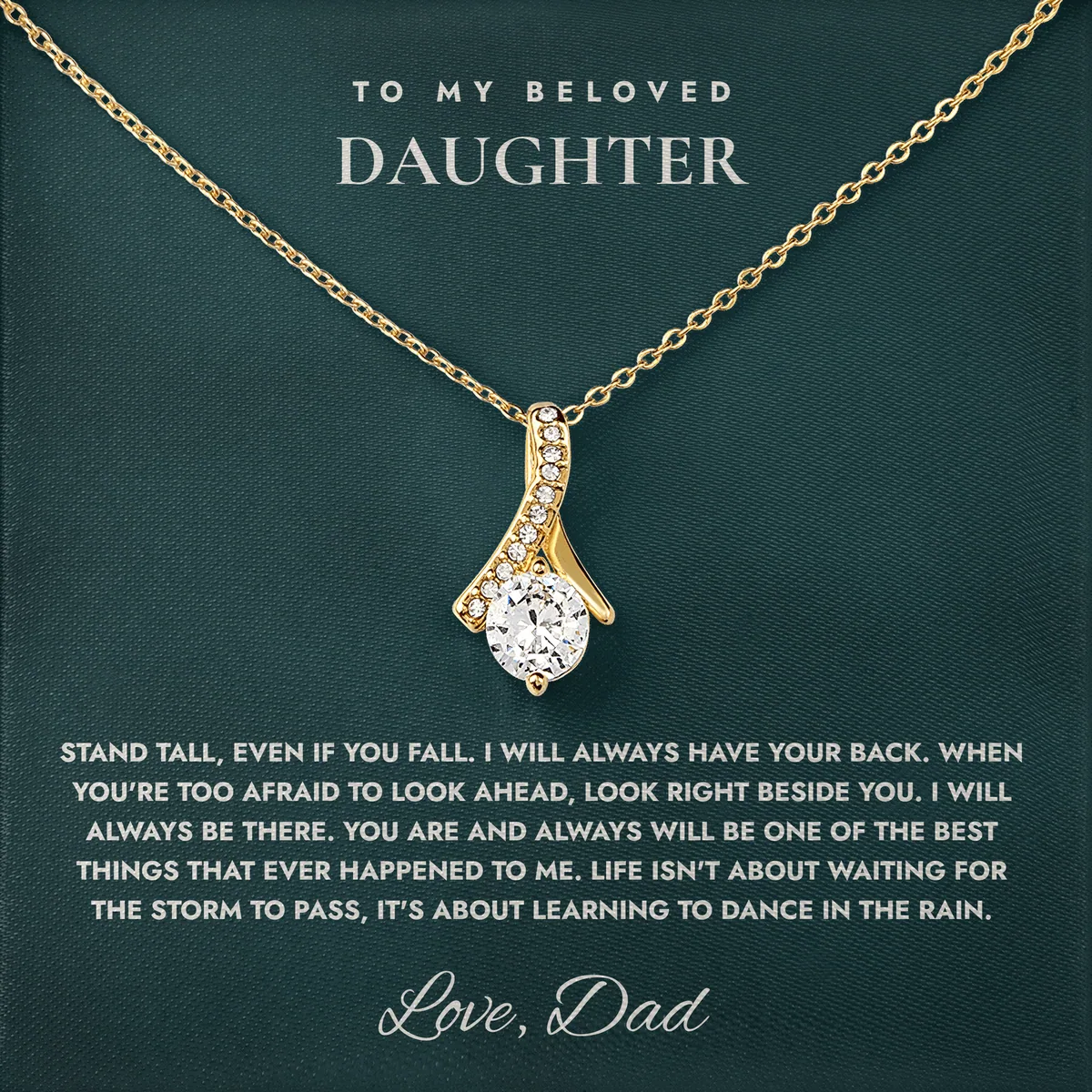 Dance In The Rain Ashby Bow Necklace for daughter