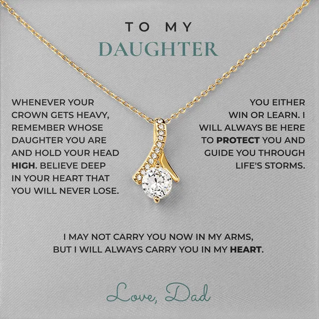 Carry You In My Heart Ashby Bow Necklace for daughter