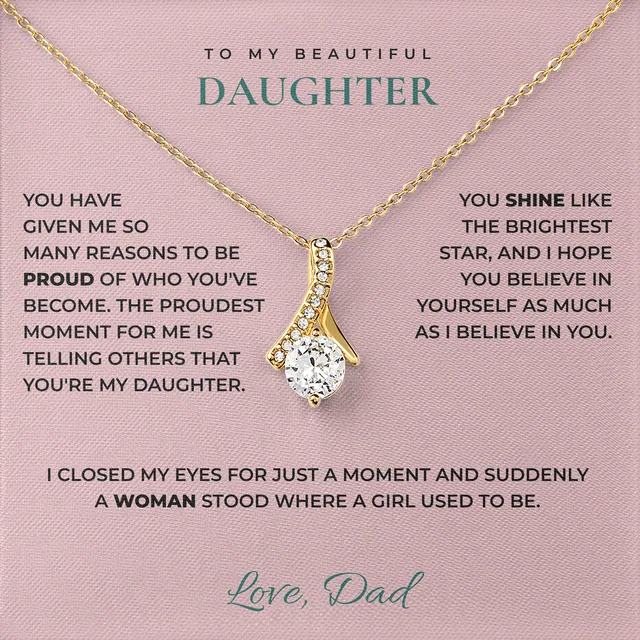 Where A Girl Used To Be Ashby Bow Necklace for daughter