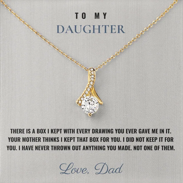 Never Threw Any Of It Out Ashby Bow Necklace for daughter