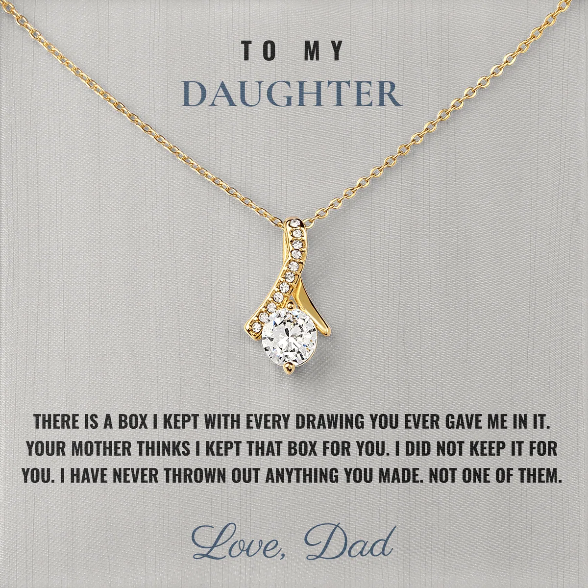 Never Threw Any Of It Out Ashby Bow Necklace for daughter