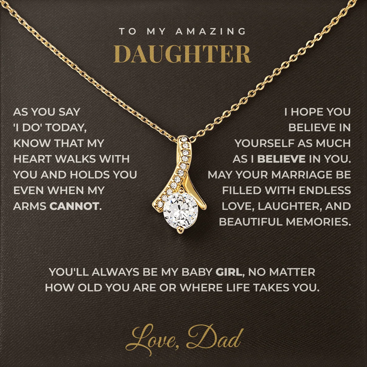 Wherever Life Takes You Ashby Bow Necklace for daughter