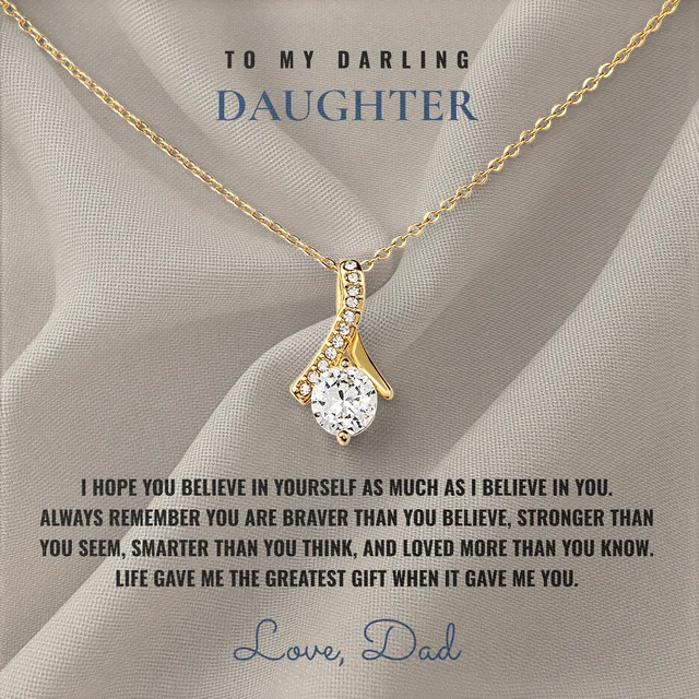 The Greatest Gift Ashby Bow Necklace for daughter