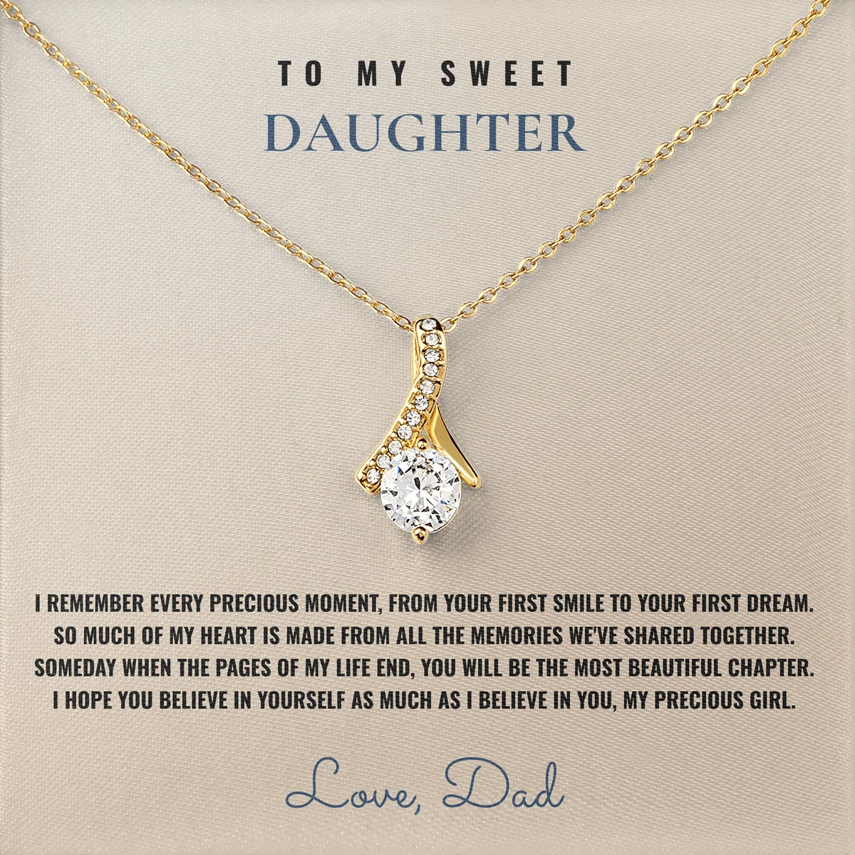 Every Precious Moment Ashby Bow Necklace for daughter