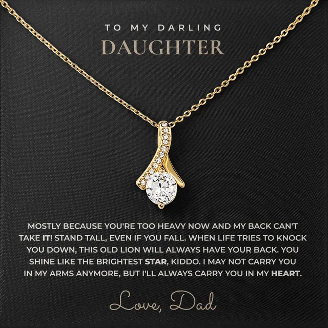 Not In My Arms Anymore Ashby Bow Necklace for daughter