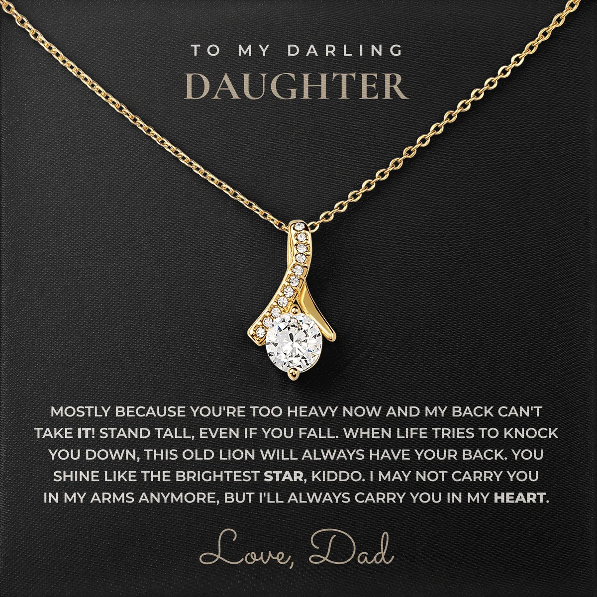 Not In My Arms Anymore Ashby Bow Necklace for daughter