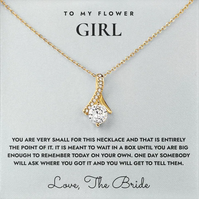 Wait In A Box Ashby Bow Necklace for flower girl