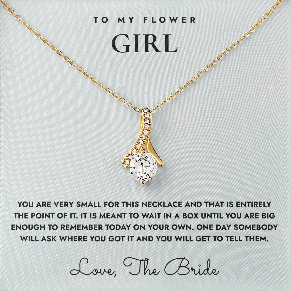 Wait In A Box Ashby Bow Necklace for flower girl
