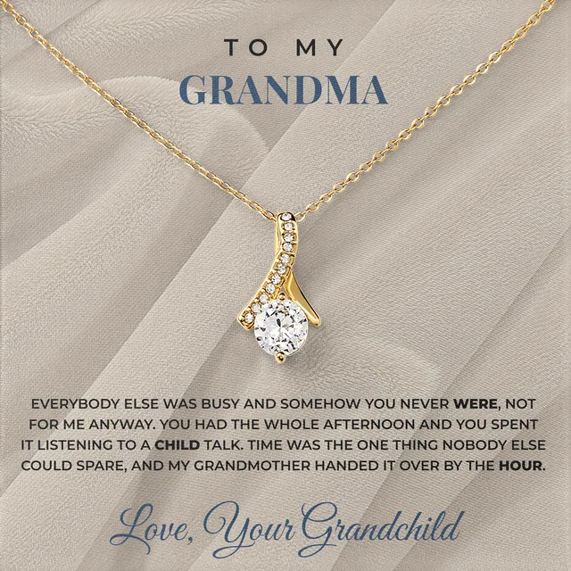 You Always Had Time Ashby Bow Necklace for grandma