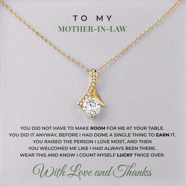 You Made Room For Me Ashby Bow Necklace for mother-in-law