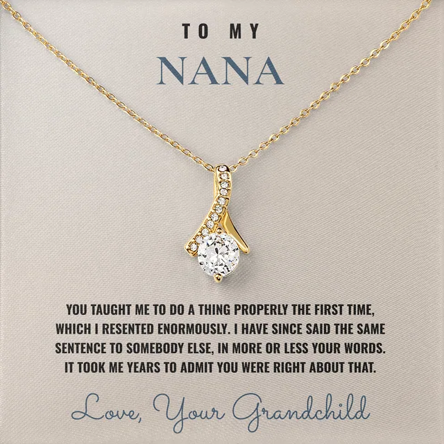 Properly The First Time Ashby Bow Necklace for nana