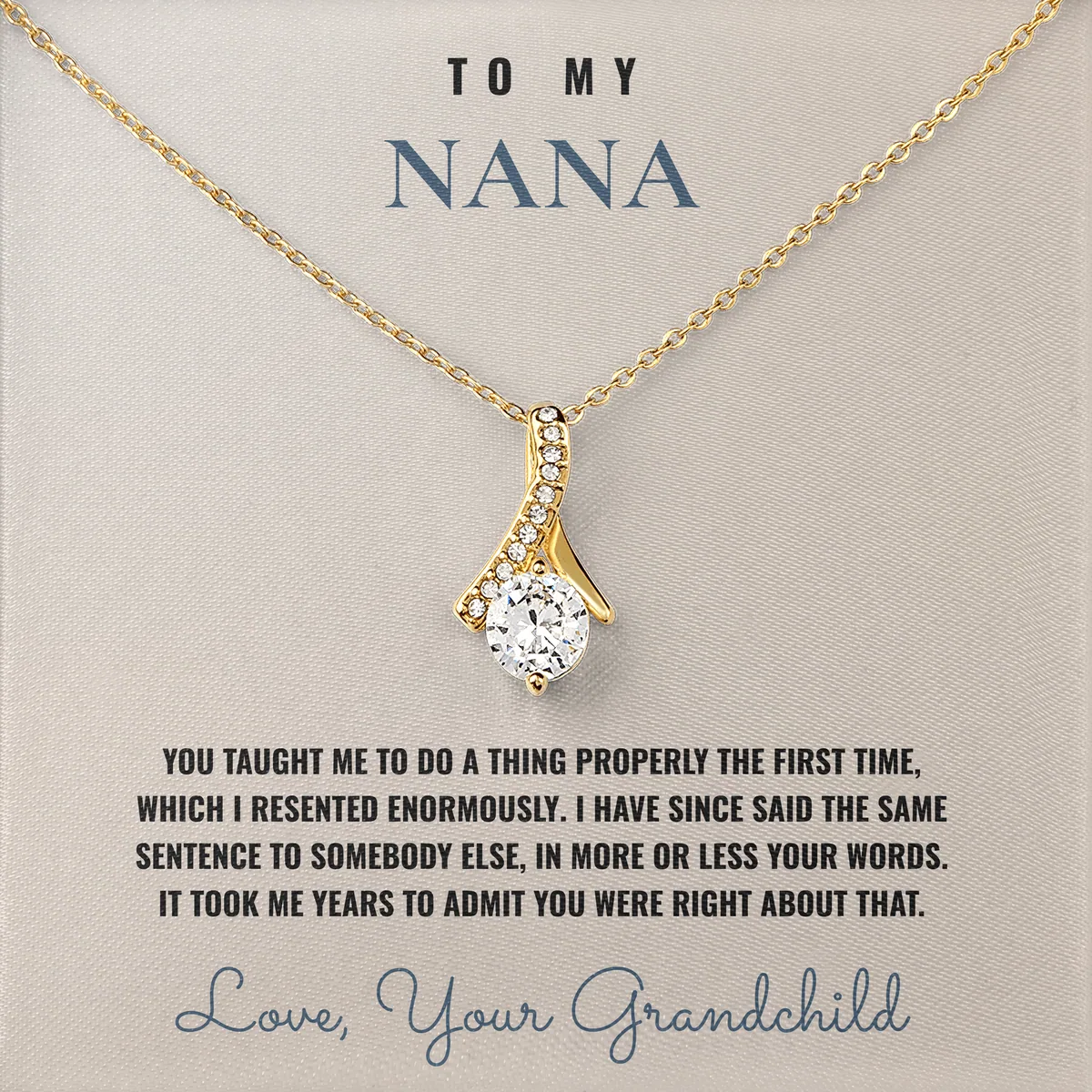 Properly The First Time Ashby Bow Necklace for nana
