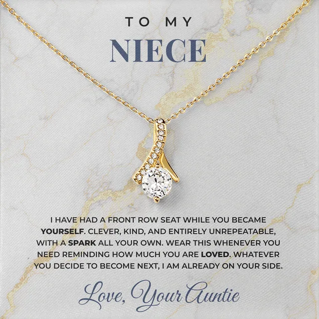 A Spark All Your Own Ashby Bow Necklace for niece