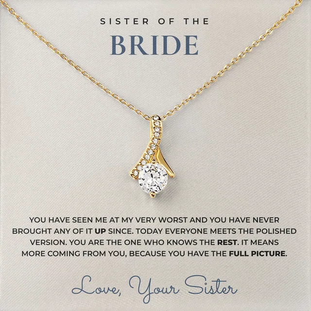 You Know The Rest Ashby Bow Necklace for sister of the bride