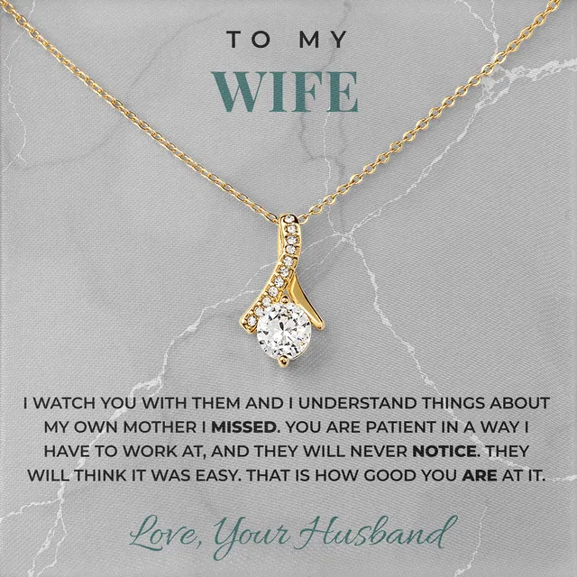 They Will Think It Was Easy Ashby Bow Necklace for wife