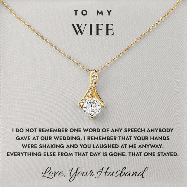 Your Hands Were Shaking Ashby Bow Necklace for wife
