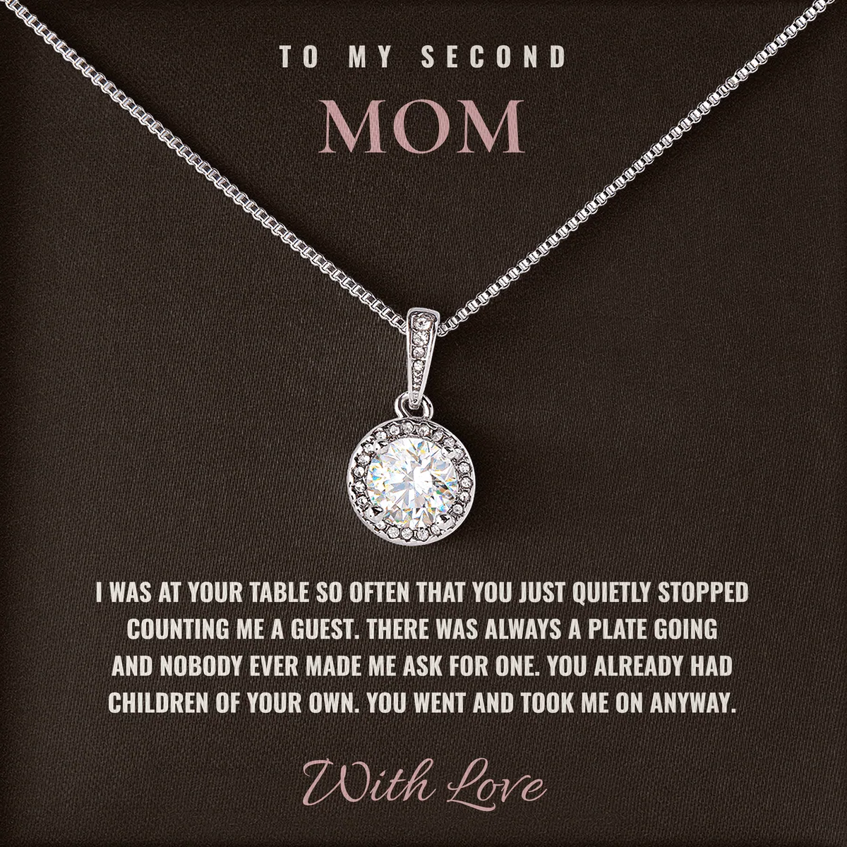 You Fed Me For Years Elm Halo Necklace for second mom