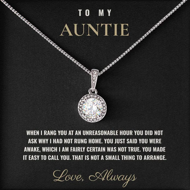 You Said You Were Awake Elm Halo Necklace for auntie