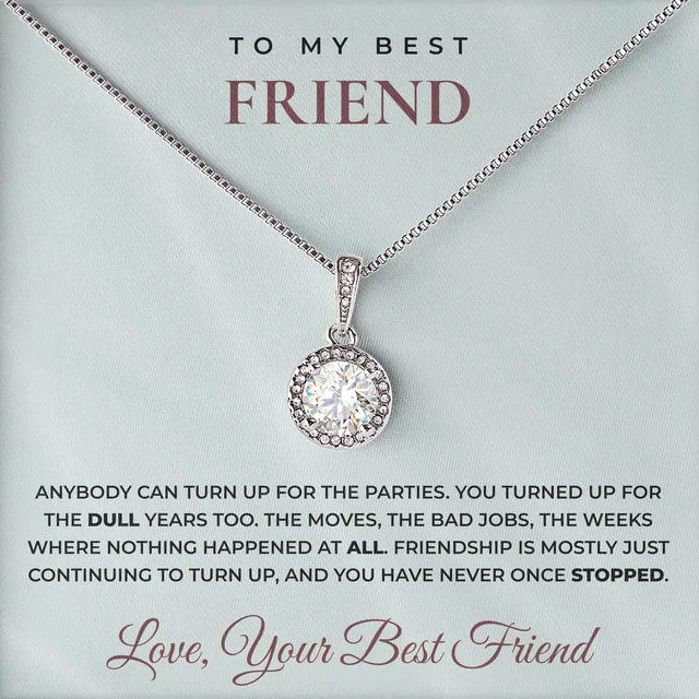 Through The Dull Years Elm Halo Necklace for best friend
