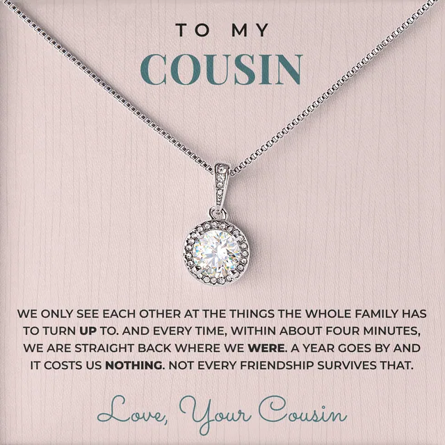 It Costs Us Nothing Elm Halo Necklace for cousin