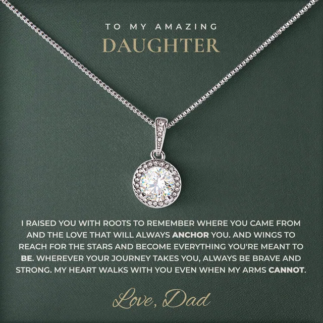 Roots To Remember Elm Halo Necklace for daughter