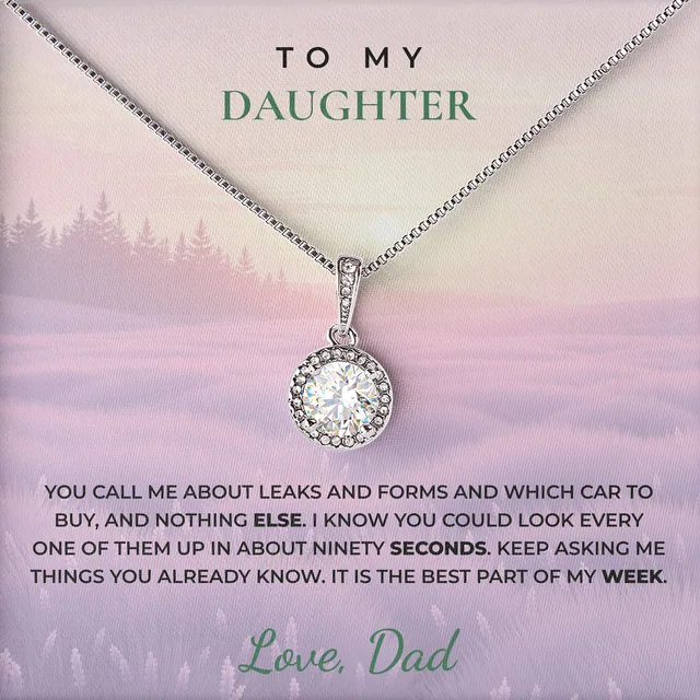 Best Part Of My Week Elm Halo Necklace for daughter
