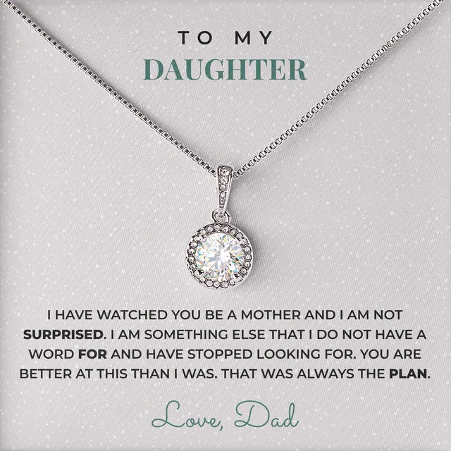 That Was Always The Plan Elm Halo Necklace for daughter