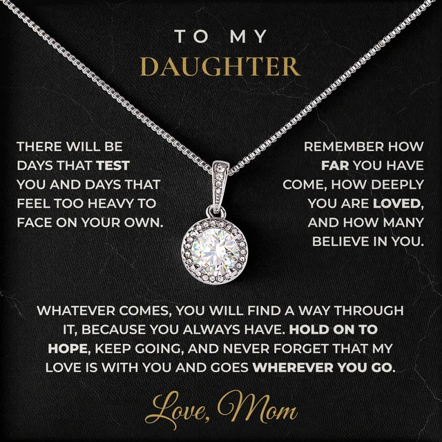 Wherever You Go Elm Halo Necklace for daughter