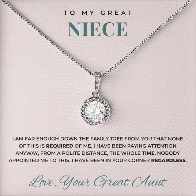 Nobody Appointed Me Elm Halo Necklace for great niece