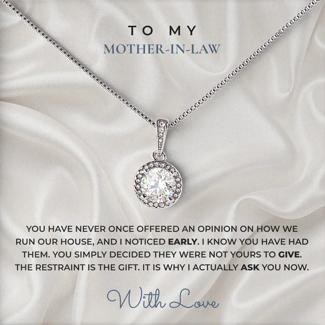 The Restraint Is The Gift Elm Halo Necklace for mother-in-law