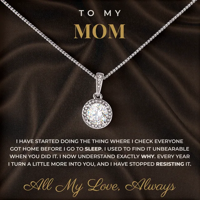 A Little More Into You Elm Halo Necklace for mom