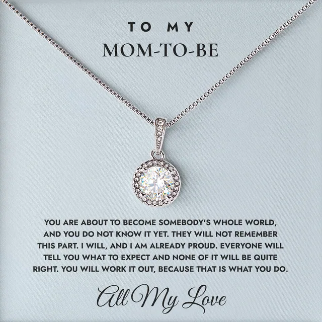 Their Whole World Elm Halo Necklace for mom-to-be