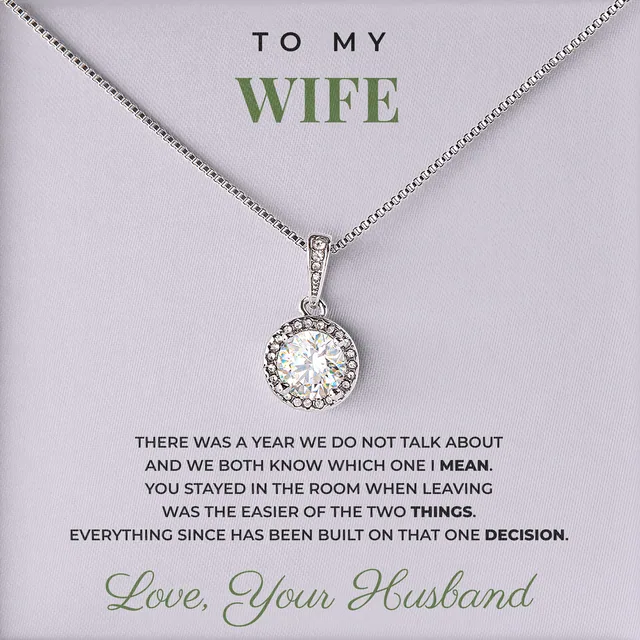 You Stayed In The Room Elm Halo Necklace for wife