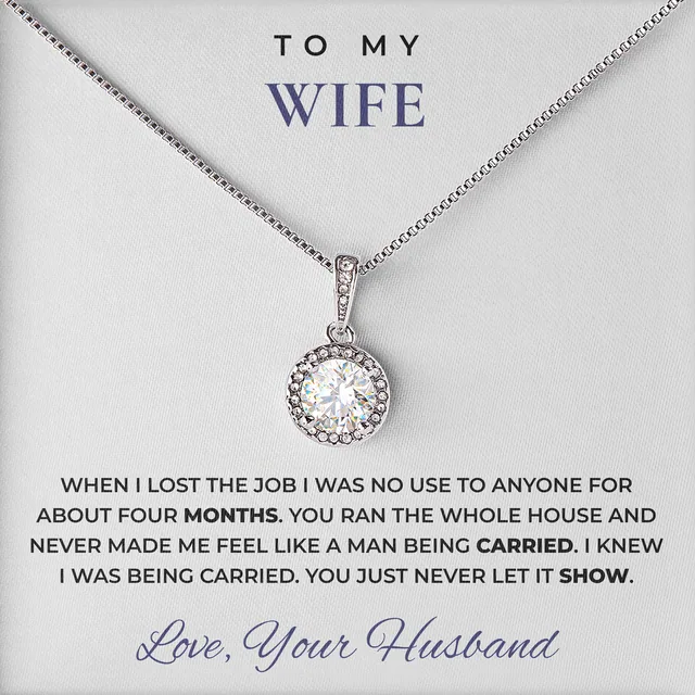 You Never Let It Show Elm Halo Necklace for wife