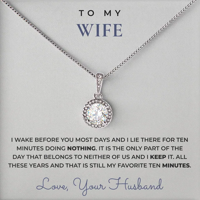 My Favorite Ten Minutes Elm Halo Necklace for wife