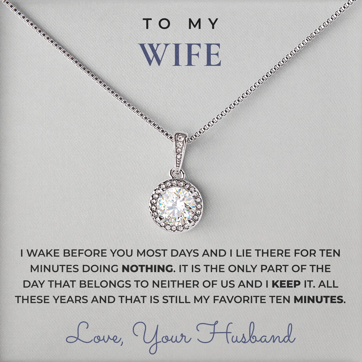 My Favorite Ten Minutes Elm Halo Necklace for wife