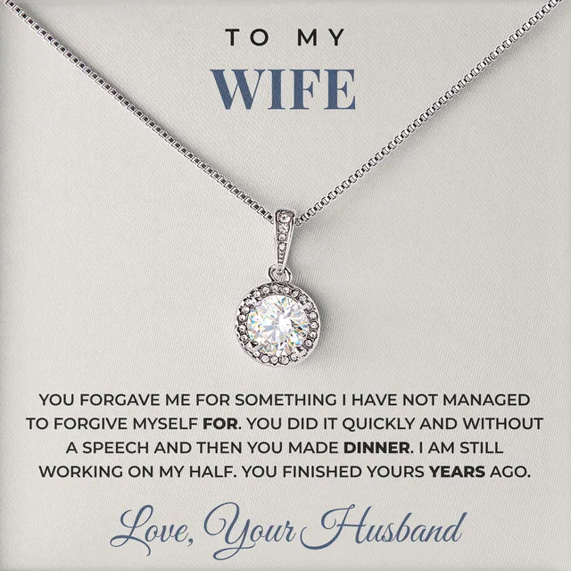 Then You Made Dinner Elm Halo Necklace for wife
