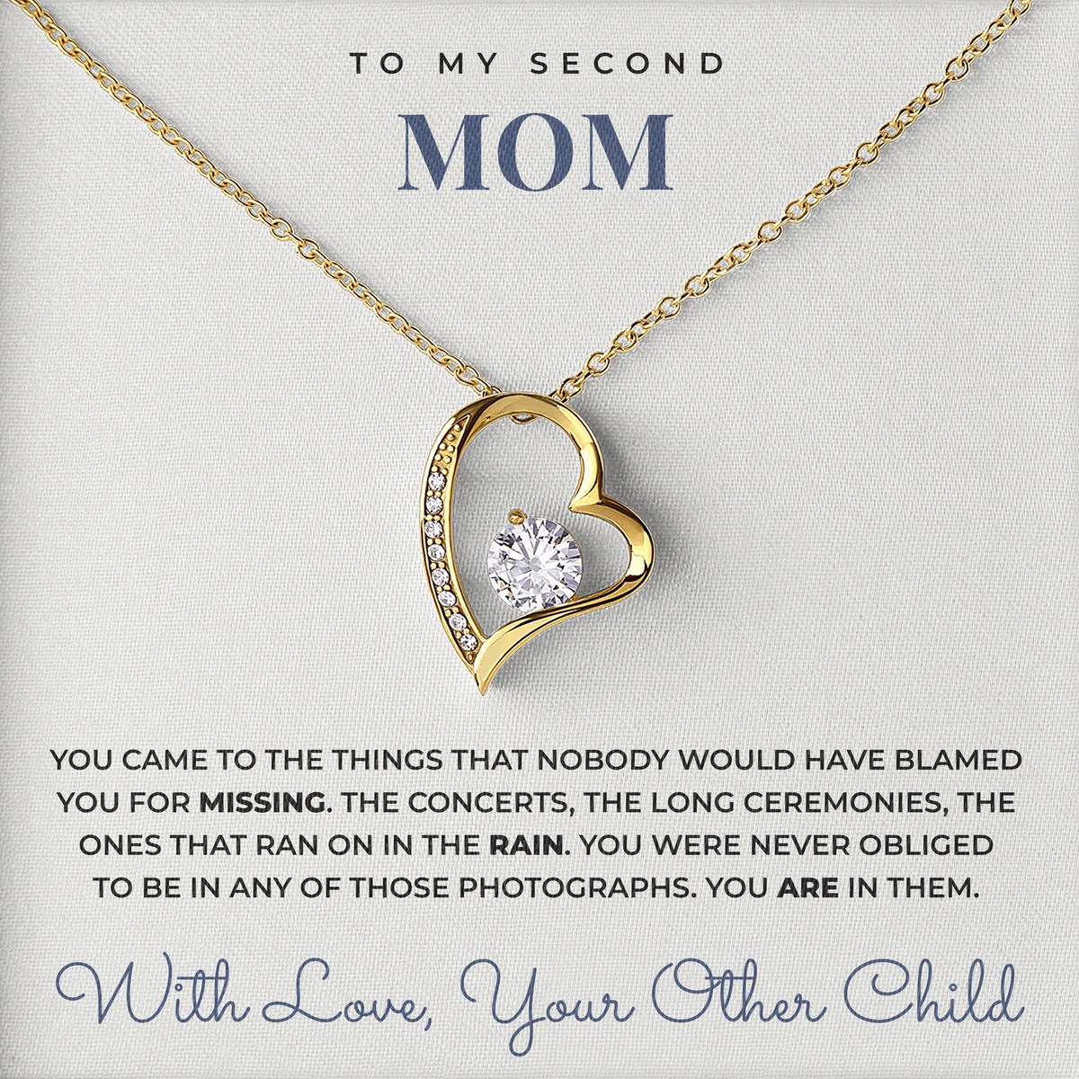 In All The Photographs Willow Heart Necklace for second mom