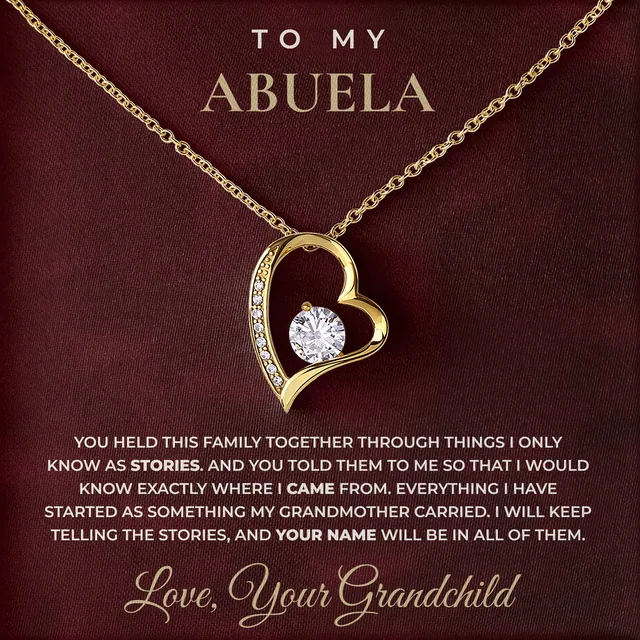 Where I Came From Willow Heart Necklace for abuela
